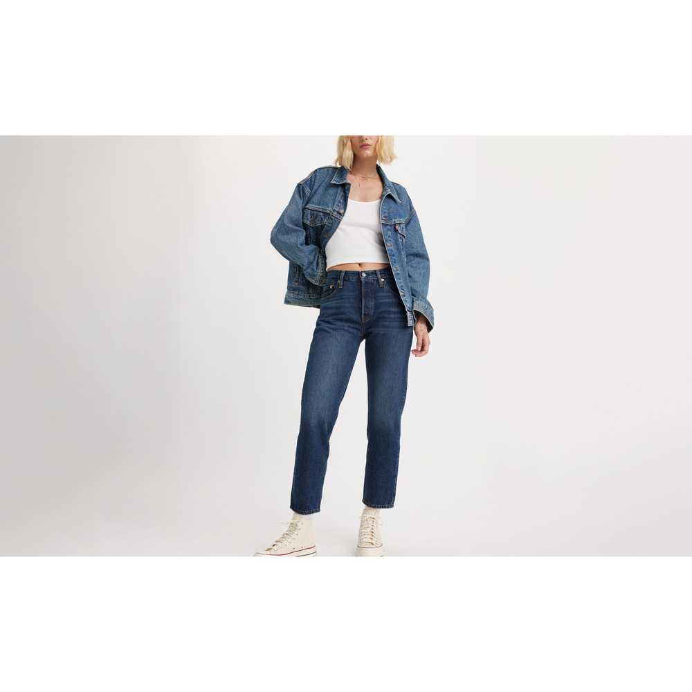 Levi's '501' Blue Cropped Denim Jeans Size 26 - NWT